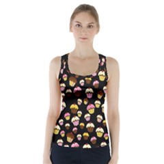 Jammy Cupcakes Pattern Racer Back Sports Top by Valentinaart