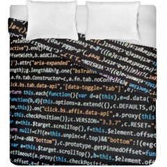 Close Up Code Coding Computer Duvet Cover Double Side (king Size) by Amaryn4rt