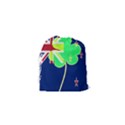 Irish Shamrock New Zealand Ireland Funny St Patrick Flag Drawstring Pouches (XS)  View2