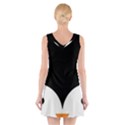 Cute pinguin V-Neck Sleeveless Skater Dress View2