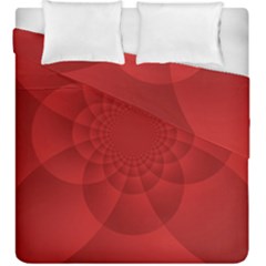 Psychedelic Art Red  Hi Tech Duvet Cover Double Side (king Size) by Amaryn4rt