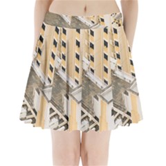 Apartments Architecture Building Pleated Mini Skirt by Amaryn4rt