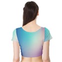 Background Blurry Template Pattern Short Sleeve Crop Top (Tight Fit) View2