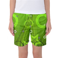 Art About Ball Abstract Colorful Women s Basketball Shorts by Nexatart