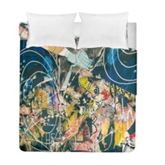 Art Graffiti Abstract Lines Duvet Cover Double Side (full/ Double Size) by Nexatart