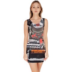 Car Engine Sleeveless Bodycon Dress by Nexatart