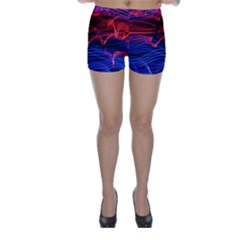 Lights Abstract Curves Long Exposure Skinny Shorts by Nexatart