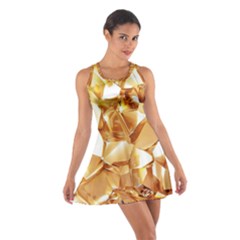 Golden Crystals Cotton Racerback Dress by Brittlevirginclothing