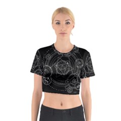 Formal Magic Circle Cotton Crop Top by Nexatart