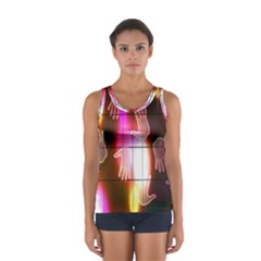 Abstract Background Design Squares Women s Sport Tank Top  by Nexatart