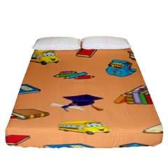 School Rocks! Fitted Sheet (king Size) by athenastemple