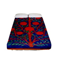 Tree Of Life Fitted Sheet (full/ Double Size) by Nexatart