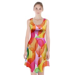 Rainbow Balloon Racerback Midi Dress by Brittlevirginclothing