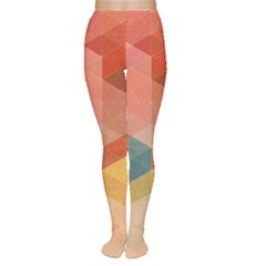 Colorful Warm Colored Quares Women s Tights by Brittlevirginclothing