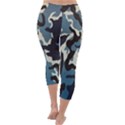 Blue Water Camouflage Capri Winter Leggings  View4