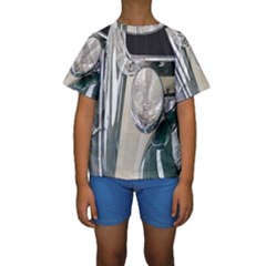 Auto Automotive Classic Spotlight Kids  Short Sleeve Swimwear by Nexatart