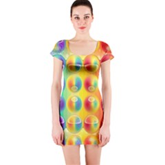 Background For Scrapbooking Or Other Short Sleeve Bodycon Dress by Nexatart