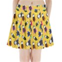 Bees Animal Pattern Pleated Mini Skirt View1