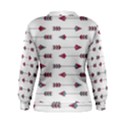 My Heart Points To Yours / Pink And Blue Cupid s Arrows (white) Women s Sweatshirt View2