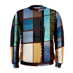 Glass Facade Colorful Architecture Men s Sweatshirt by Nexatart