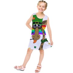 Irish Giraffe Kids  Tunic Dress by Valentinaart