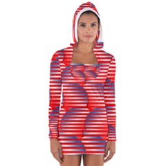 Patriotic  Women s Long Sleeve Hooded T-shirt by Nexatart