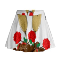 Valentine s Day Romantic Design Mini Flare Skirt by Valentinaart