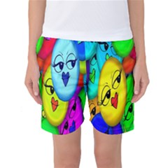 Smiley Girl Lesbian Community Women s Basketball Shorts by Nexatart