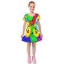 Smiley Girl Lesbian Community Kids  Short Sleeve Velvet Dress View1