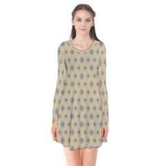 Star Basket Pattern Basket Pattern Flare Dress by Nexatart