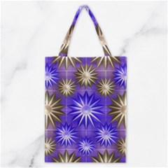 Stars Patterns Christmas Background Seamless Classic Tote Bag by Nexatart