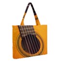 Vintage Guitar Acustic Medium Zipper Tote Bag View2