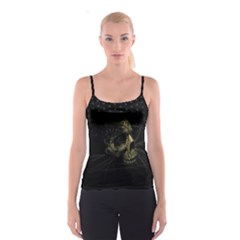 Skull Fantasy Dark Surreal Spaghetti Strap Top by Amaryn4rt