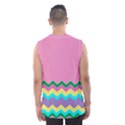 Easter Chevron Pattern Stripes Men s Basketball Tank Top View2