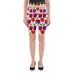 Tree Pattern Background Yoga Cropped Leggings by Amaryn4rt