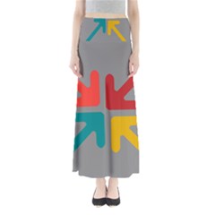 Arrows Center Inside Middle Maxi Skirts by Amaryn4rt