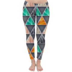 Abstract Geometric Triangle Shape Classic Winter Leggings by Amaryn4rt