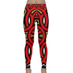 Traditional Art Pattern Classic Yoga Leggings by Amaryn4rt