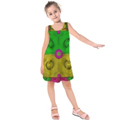 Roses Of Pure Love Kids  Sleeveless Dress by pepitasart