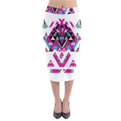 Geometric Play Midi Pencil Skirt by Amaryn4rt