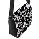 Vector Classical trAditional Black And White Floral Patterns Flap Covers (S)  View3