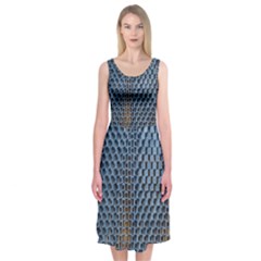 Parametric Wall Pattern Midi Sleeveless Dress by Amaryn4rt