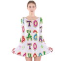 Back To School Long Sleeve Velvet Skater Dress View1