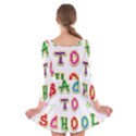 Back To School Long Sleeve Velvet Skater Dress View2
