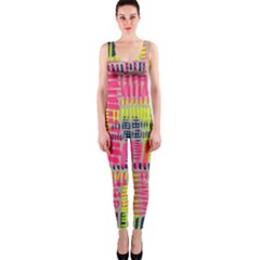 Abstract Pattern Onepiece Catsuit by Simbadda