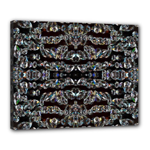 Black Diamonds Canvas 20  X 16  by boho