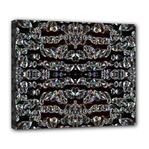 Black Diamonds Deluxe Canvas 24  X 20   by boho