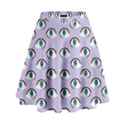 Purple Eyeballs High Waist Skirt by boho