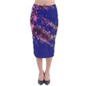 Stars Abstract Shine Spots Lines Velvet Midi Pencil Skirt View1