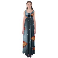 Natural Habitat Empire Waist Maxi Dress by Valentinaart